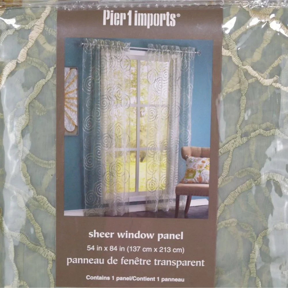 Pier 1 Sheer Window Panel Transparent 54
